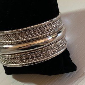 SILVER CUFF BRACELET